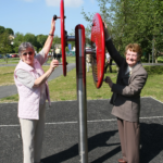 vue rapprochée du playfit Entraîneur de mobilité K05021 en utilisation