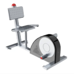 playfit Sitzfahrrad K05027 – Outdoor-Fitnessgerät aus Edelstahl, Produktansicht auf weissem Hintergrund