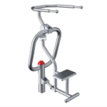 playfit Entraîneur haut du corps - Tirage K05028 – appareil de fitness extérieur en acier inoxydable, vue produit sur fond blanc