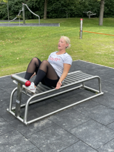 attrezzo fitness outdoor playfit Allenatore addominale K05041 – panca addominali in acciaio inossidabile